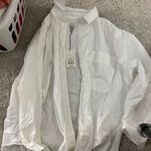 a new day white button up new with tags